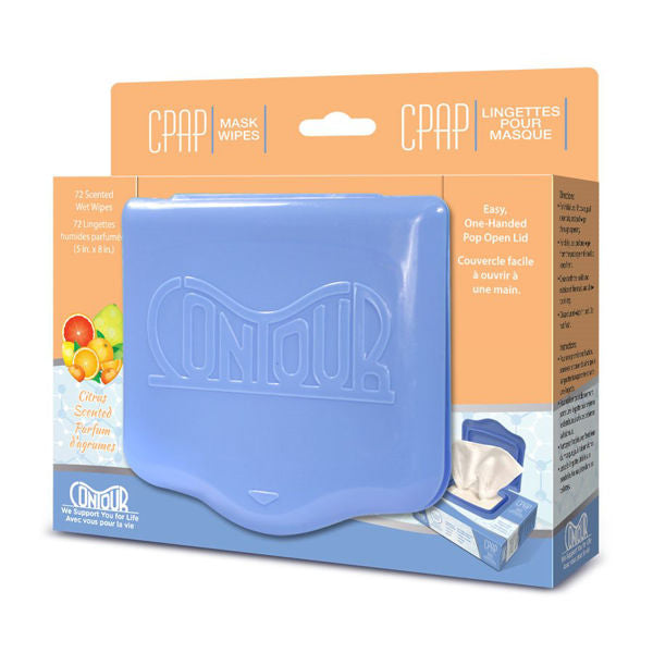 Contour Flat Pack CPAP Scented Wipes - Citrus Scent