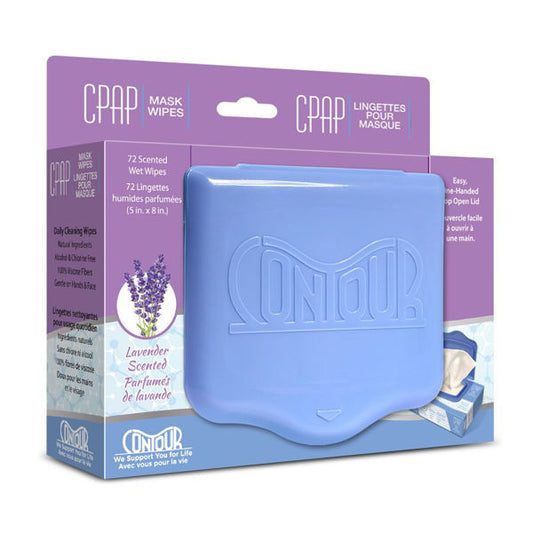 Contour Flat Pack CPAP Scented Wipes - Lavender Scent