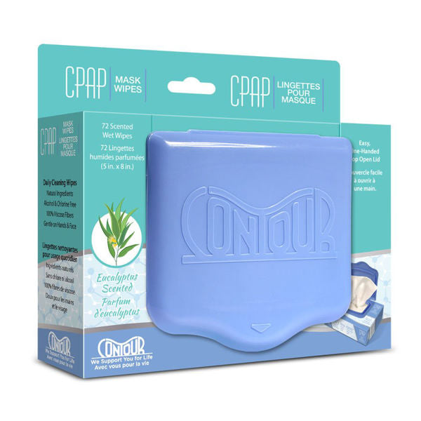 Contour Flat Pack CPAP Scented Wipes - Eucalyptus Scent
