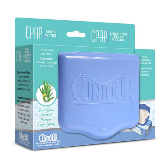 Contour Flat Pack CPAP Scented Wipes - Eucalyptus Scent
