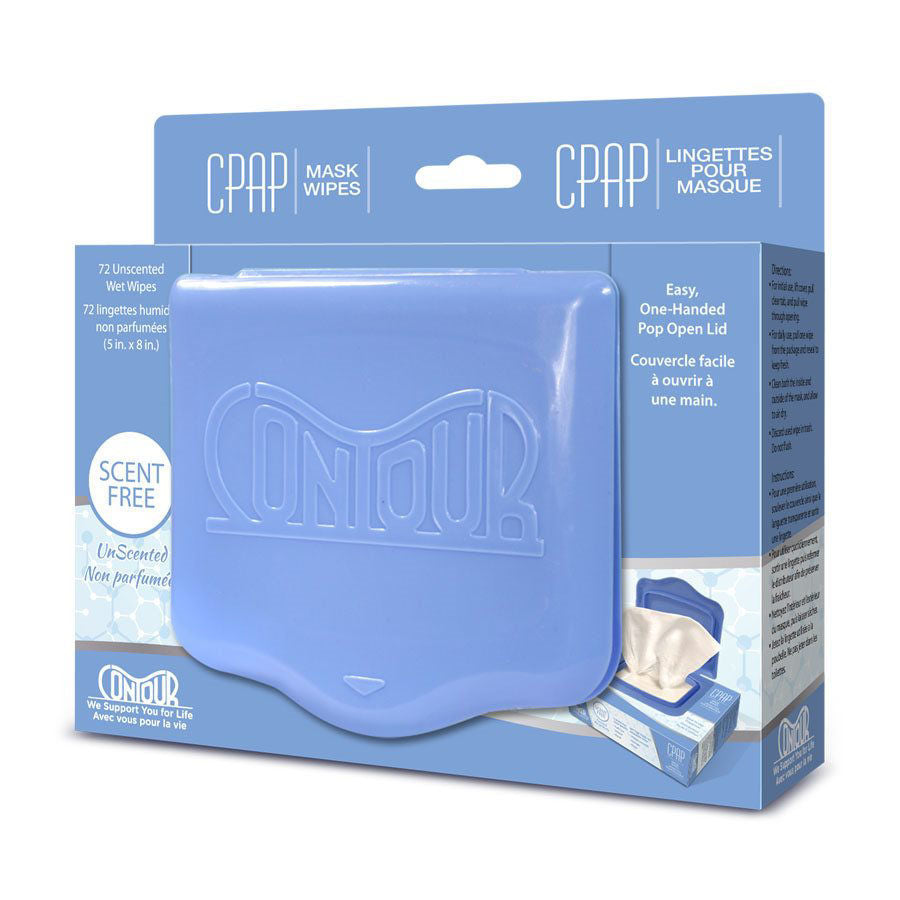Contour Flat Pack CPAP Scented Wipes - Unscented Variant