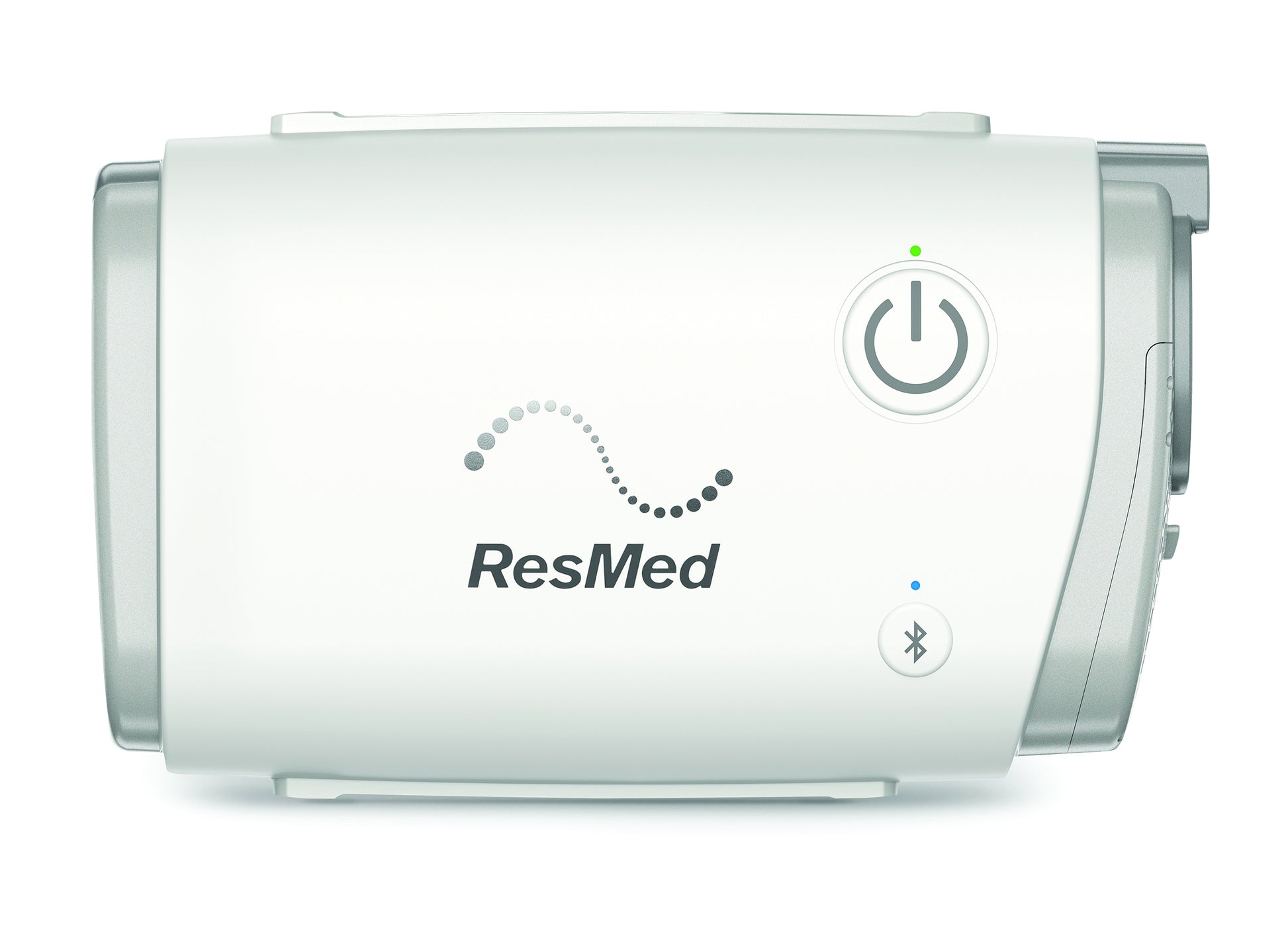 a close up image of ResMed AirMini AutoSet Travel CPAP Machine
