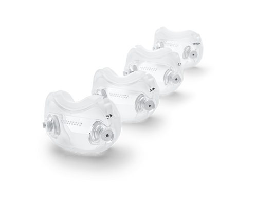 The DreamWear Full Face Mask Cushions in different sizes