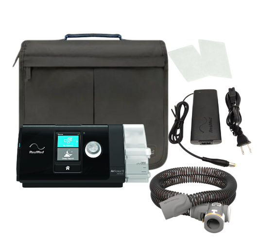 The complete accessories of ResMed AirSense 10 AutoSet CPAP Machine