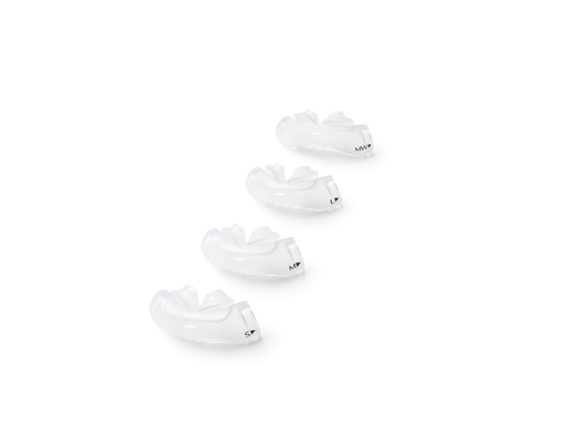 The DreamWear Nasal Pillow Mask Cushions in different sizes