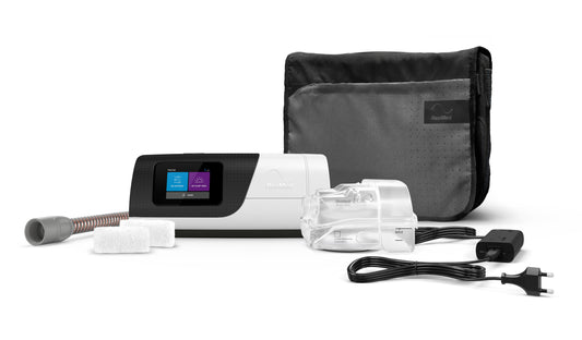 The ResMed AirSense 11 AutoSet CPAP Machine with accessories