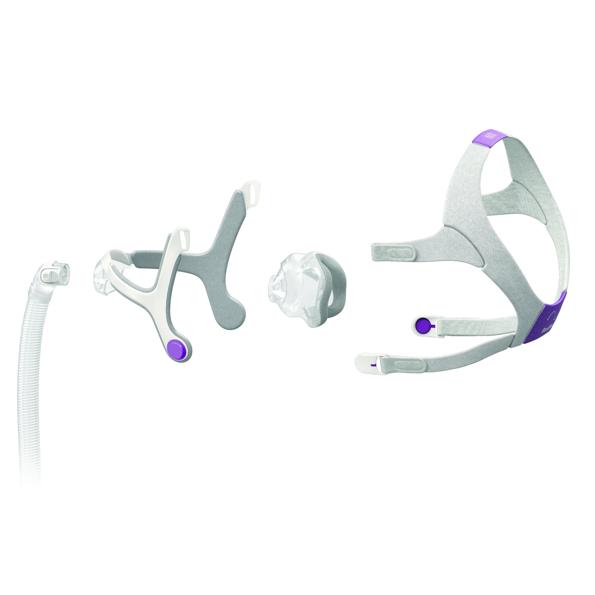 The exploded view of AirTouch N20 Nasal CPAP Mask For Her