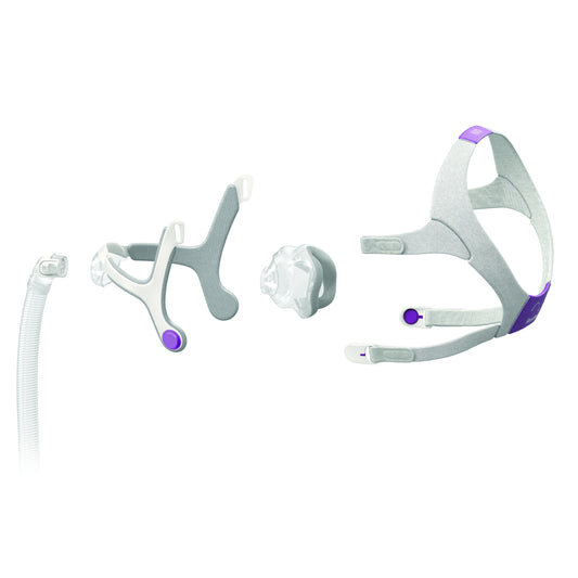 The exploded view of AirTouch N20 Nasal CPAP Mask For Her
