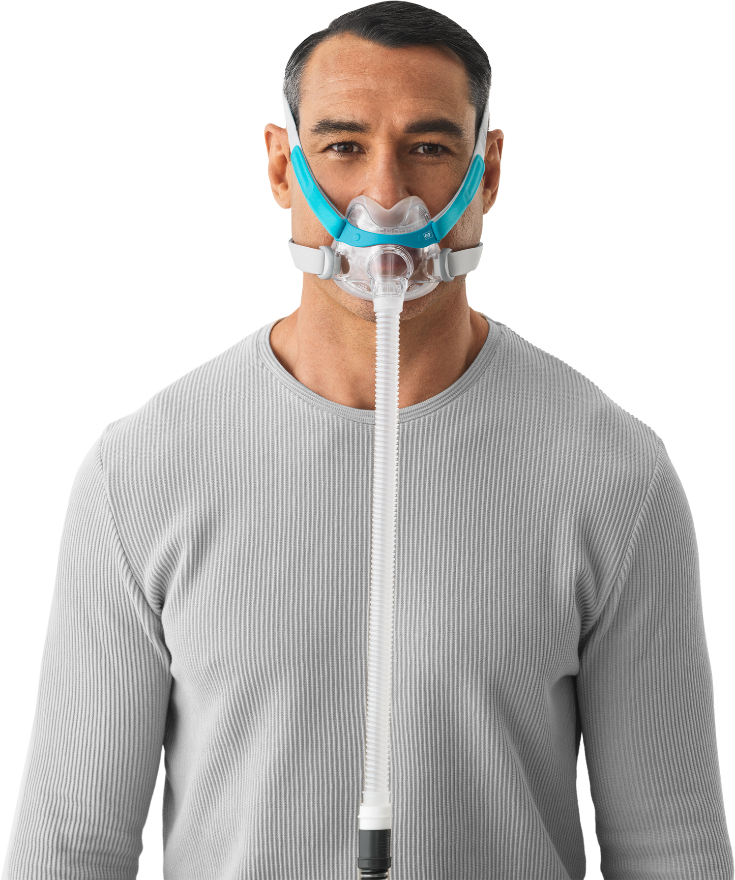 A man wearing the Evora Full Face CPAP Mask