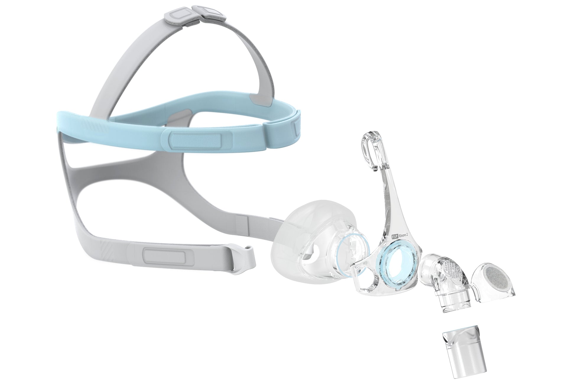 The exploded view of Eson 2 Nasal CPAP Mask