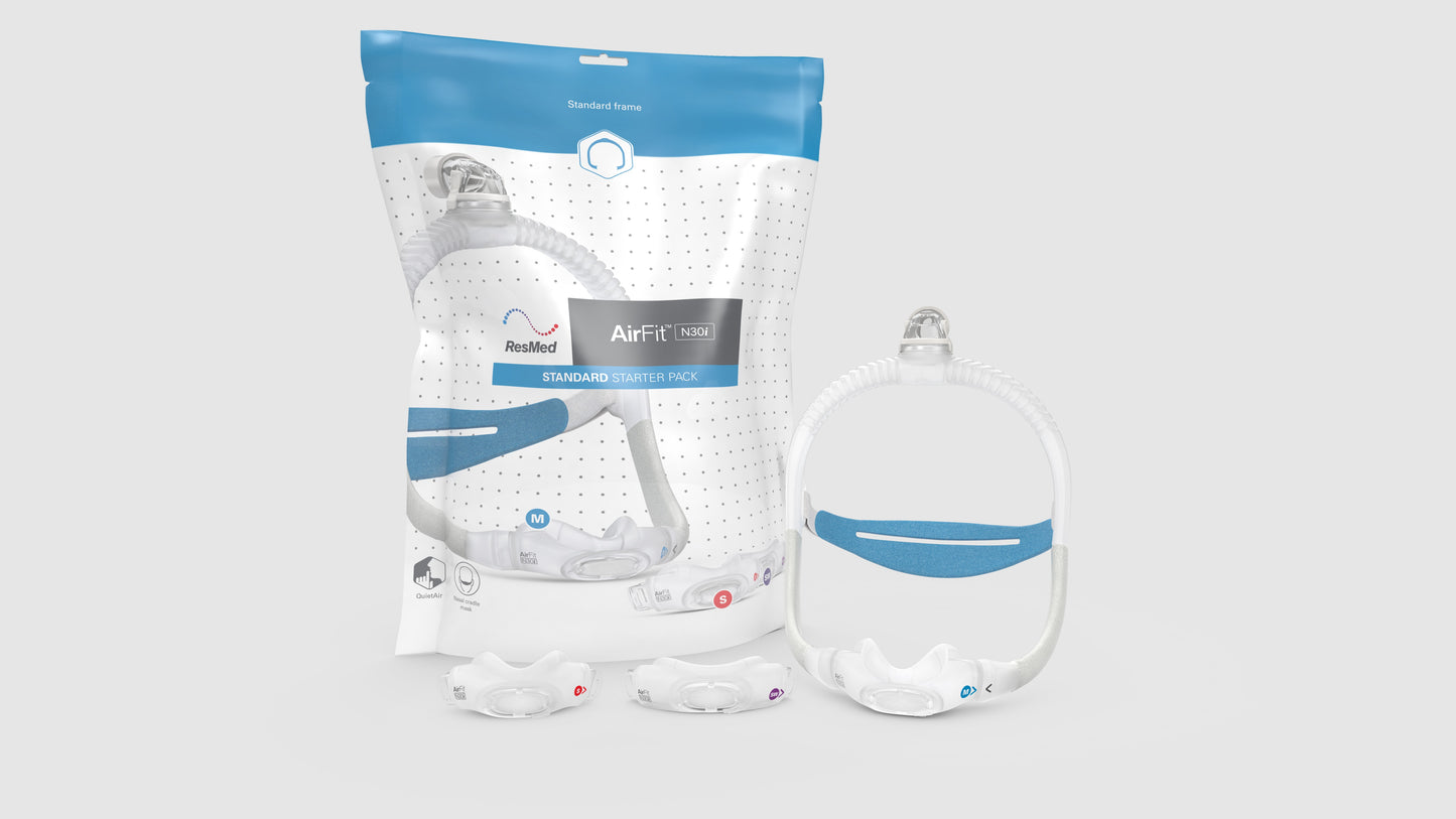 The different sizes of AirFit N30i Nasal CPAP Mask