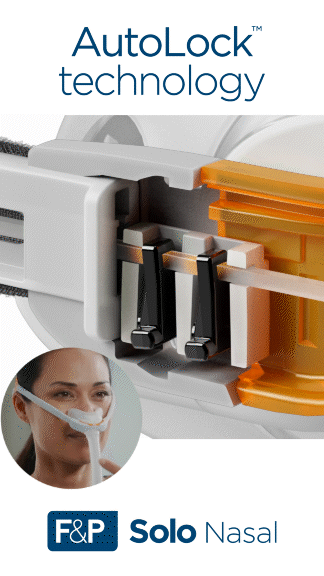 the Fisher & Paykel Solo Nasal Pillow Mask and its autolock technology
