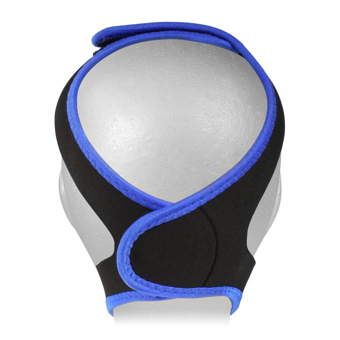 The back of mannequin head wearing the Morpheus Deluxe Chin Strap by CPAPology