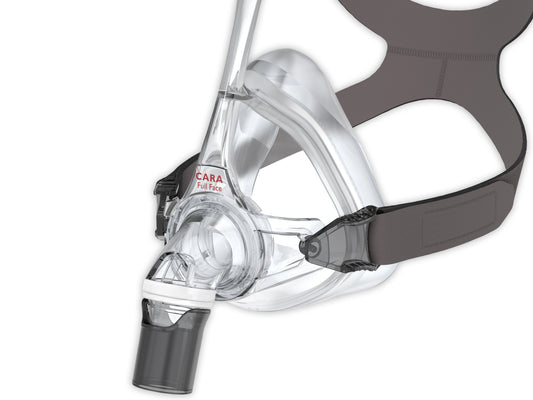 A close-up shot Löwenstein CARA Full Face CPAP Mask