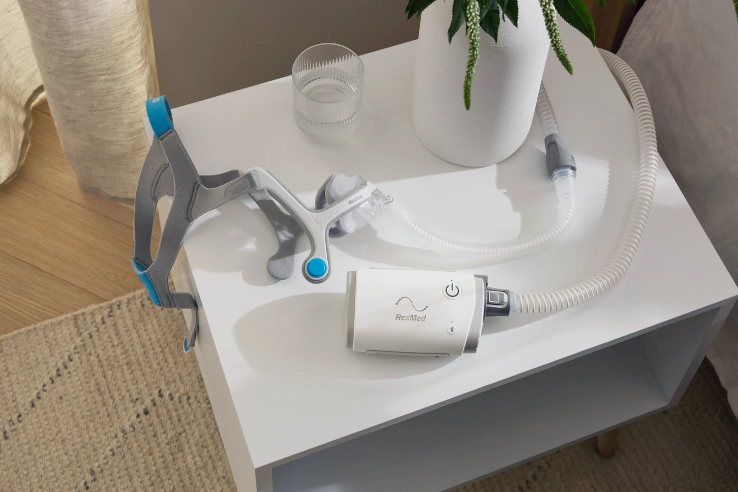 CPAP machine in desk