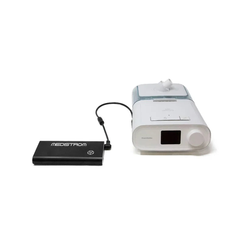 The Medistrom Pilot-Flex Battery Cable Kits powering up a machine